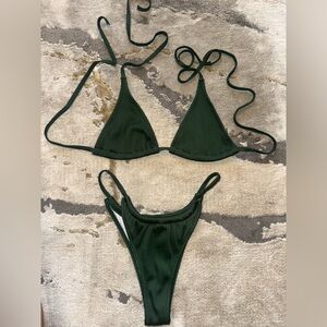 Dark Green Bikini